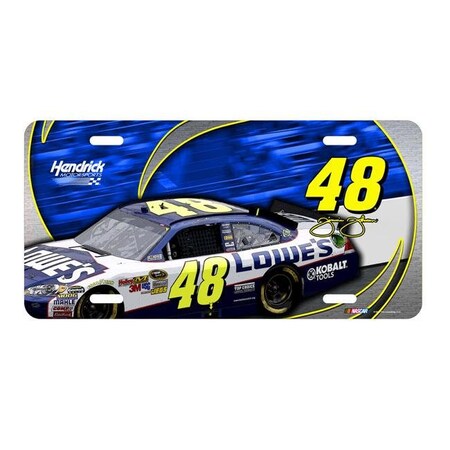 Jimmie Johnson NASCAR Metal License Plate